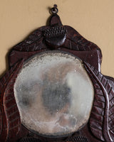 Hand Carved Tramp Art Eagle Mirror, German, Late 19th Century