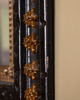 Tramp Art Gold Star Mirror, American, Late 19th Century