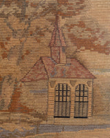 Pastoral Landscape Needlepoint Tapestry, European, Early 20th Century