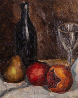 Pomegranate and Wine Glass Still Life, American, 1950s