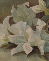 White Azalea Still Life in Gold Frame, France, 1890s