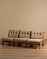 Carl Straub Style German Modular Lounge Sofa, Denmark, 1970s