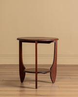 Dutch Art Deco Oak Side Table, Netherlands, 1920s