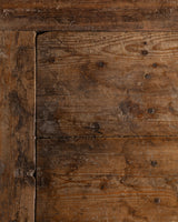 Monumental French Rustic Wood Coffee Table, Early 20th Century