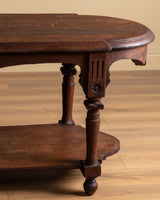 19th Century Hand Carved French Drapers Table w/ Drawer