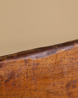 Carved Wood Scroll-Arm Bench, Belgium, Late 19th Century
