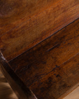 Carved Wood Scroll-Arm Bench, Belgium, Late 19th Century