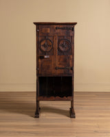 Small Carved Alpine Cabinet, France, Early 19th Century