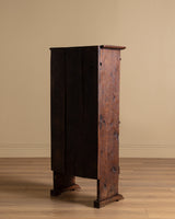 Small Carved Alpine Cabinet, France, Early 19th Century