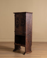 Small Carved Alpine Cabinet, France, Early 19th Century