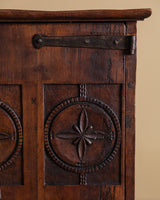 Small Carved Alpine Cabinet, France, Early 19th Century