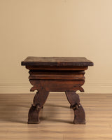 Wood Trestle Base Money Changer's Table, France, Early 20th Century