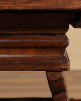 Wood Trestle Base Money Changer's Table, France, Early 20th Century