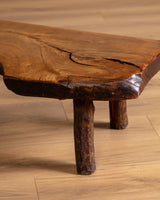 Adirondack Live Edge Coffee Table, France, 1970's