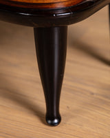 Art Deco Burl Bar Cabinet w/ Ebonized Legs, Italy, 1930's