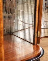 Art Deco Burl Bar Cabinet w/ Ebonized Legs, Italy, 1930's