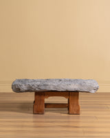 Belgian Bluestone & Oak Coffee Table, 1970's (2 Available)