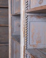 Monumental French Painted Library Bookcase w/ Carved Cornice #1