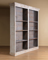 Monumental French Painted Library Bookcase w/ Carved Cornice #2