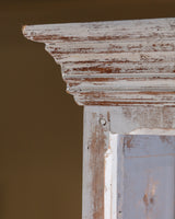 Monumental French Painted Library Bookcase w/ Carved Cornice #2