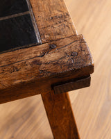 Brutalist Wood & Slate Coffee Table, Belgium, 1960's