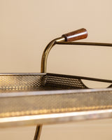 Brass Bar Cart / Serving Trolley, Sweden, 1950's
