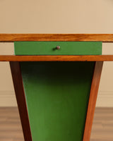 Italian Art Deco Green Painted Console Table, 1930's