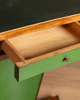 Italian Art Deco Green Painted Console Table, 1930's