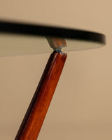 Italian Wood & Glass Coffee Table Manner of Gio Ponti, 1950's