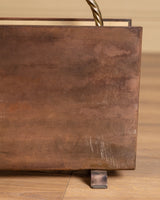 Brass Rope and Tassel Magazine Rack, France, 1940's