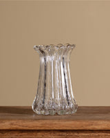 Ribbed Bullicante Glass Vase, Murano, Italy, 1960's