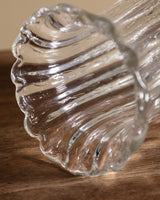 Ribbed Bullicante Glass Vase, Murano, Italy, 1960's