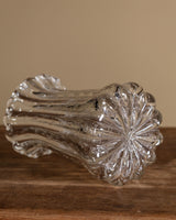 Ribbed Bullicante Glass Vase, Murano, Italy, 1960's