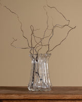Ribbed Bullicante Glass Vase, Murano, Italy, 1960's