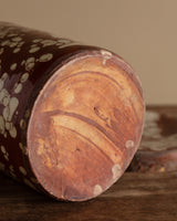 19th Century Marbleized Terracotta Storage Jar #1, Grottaglie, Italy