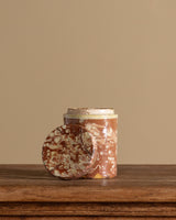 19th Century Marbleized Terracotta Storage Jar #2, Grottaglie, Italy