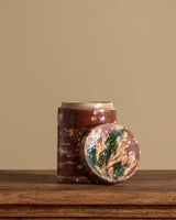 19th Century Marbleized Terracotta Storage Jar #3, Grottaglie, Italy