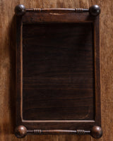 Wooden Serving Tray with Turned Ball Handles, France, 1970's