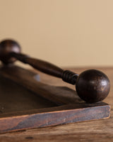 Wooden Serving Tray with Turned Ball Handles, France, 1970's