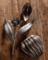Italian Silver-Plated Flower Petal Ashtray #1, 1950's