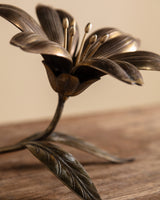 Italian Brass Flower Petal Ashtray, 1950's