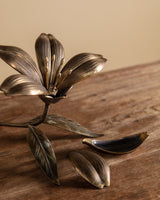 Italian Brass Flower Petal Ashtray, 1950's