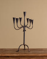 19th Century French Wrought Iron Seven-Arm Candelabra