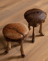 Pair of Deer Hoof Stools, France, 1940's
