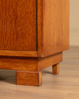 Pair of Art Deco Oak Nightstands, France, 1940's