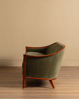 "Aristokrat" Teak Sofa in Kelly Wool by Bertil Fridhagen, Sweden, 1960's