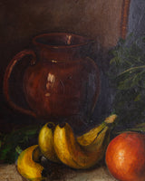 Fruit Basket Still Life by Ecole Europeene, Spain, 1950's