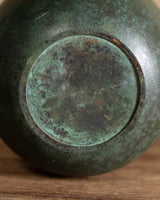 Cast Bronze Apple Bottle Vase, Japan, Early 20th Century