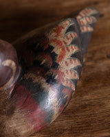 Red-Brown Painted Wood Duck Decoy, Sweden, Early 20th Century