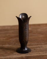 Bronze Tulip Vase by Takahashi Shigehiro III Teruo, Japan, 1950's